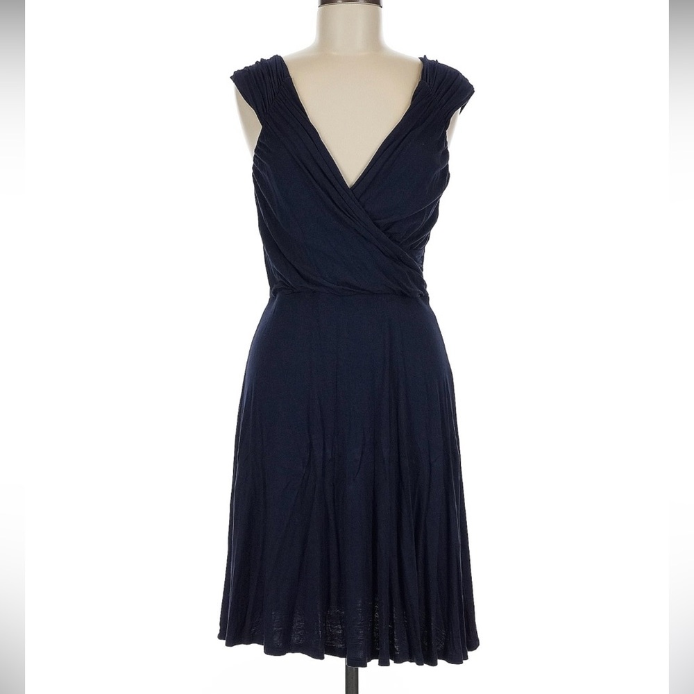 Venus black wrap front dress small